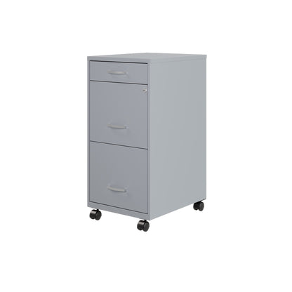 Space Solutions 18 Deep 3 Drawer Metal File Cabinet