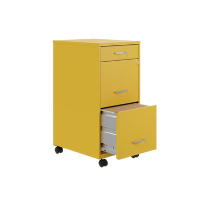 Space Solutions 18 Deep 3 Drawer Metal File Cabinet