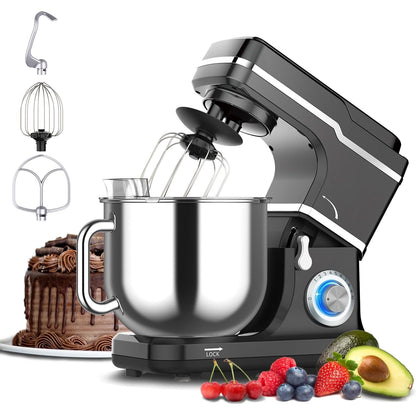 Stand Mixer - 7.5QT Capacity, 10-Speed Settings, 660W Motor