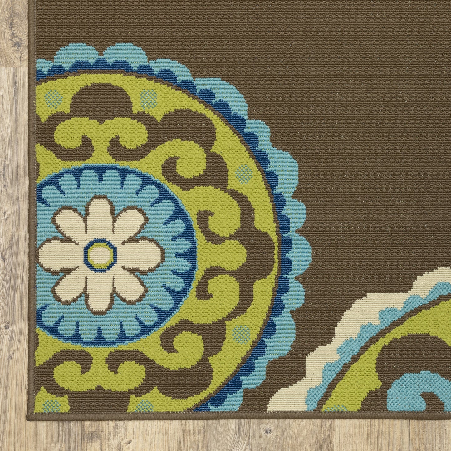 Vista Home Catalina Floral Medallions Indoor/ Outdoor Area Rug--