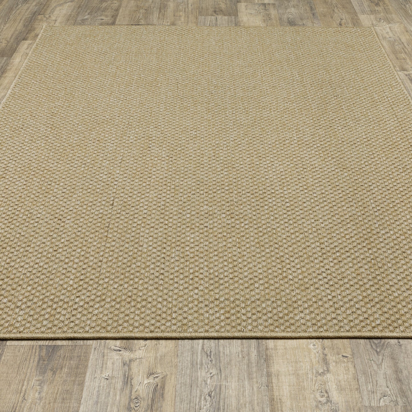 Style Haven Veranda Tonal Woven Basket Weave Indoor-Outdoor Rug