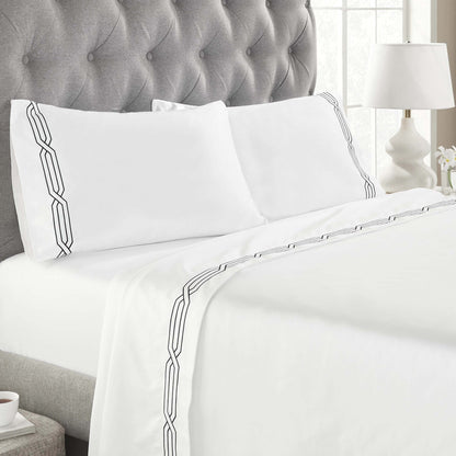 Superior Egyptian Cotton 1200 Thread Count Eco-Friendly Solid Sheet Set