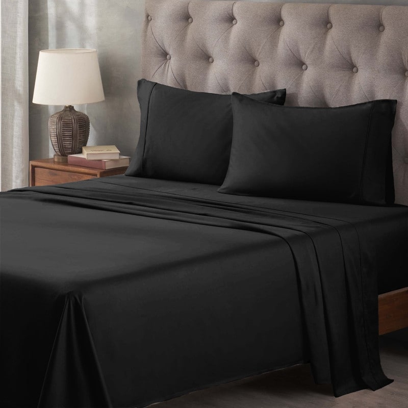 Superior Egyptian Cotton 400 Thread Count Solid Deep Pocket Bed Sheet Set