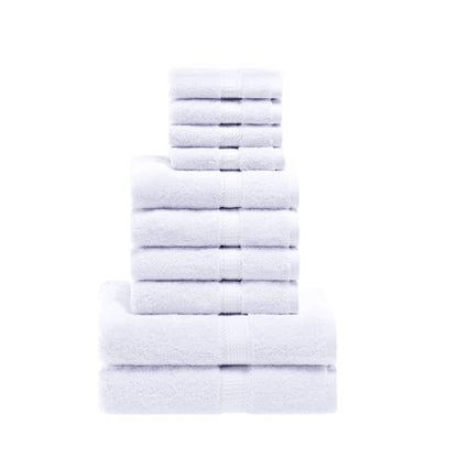 Superior Egyptian Cotton Pile Heavyweight 10-Piece Towel Set