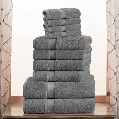 Superior Egyptian Cotton Pile Heavyweight 10-Piece Towel Set