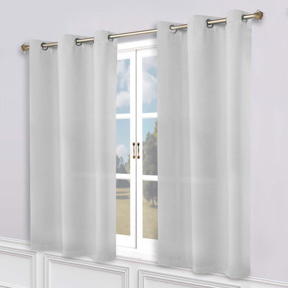 Superior Modern Solid Washable Room Darkening Blackout Curtains, Set of 2 Panels