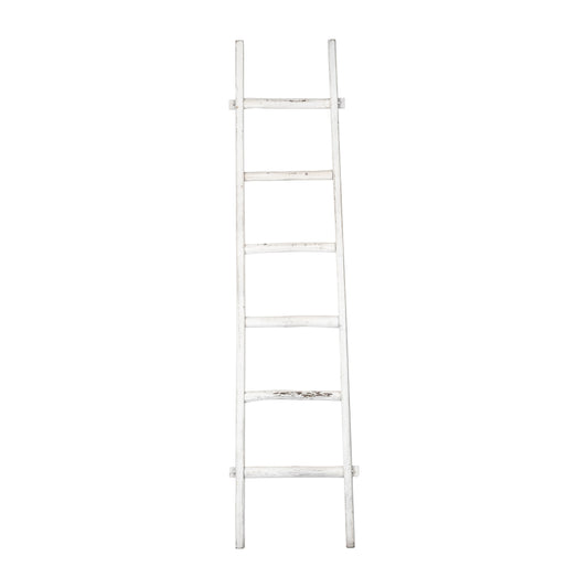 Sagebrook Home Rustic 6ft Tall Blanket Ladder, Decorative Freestanding Ladder For Storage - 19 x 2 x 76