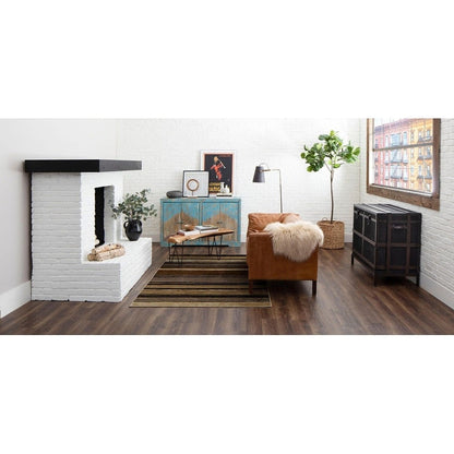 The Curated Nomad Sultan Multicolor Striped Boho Area Rug