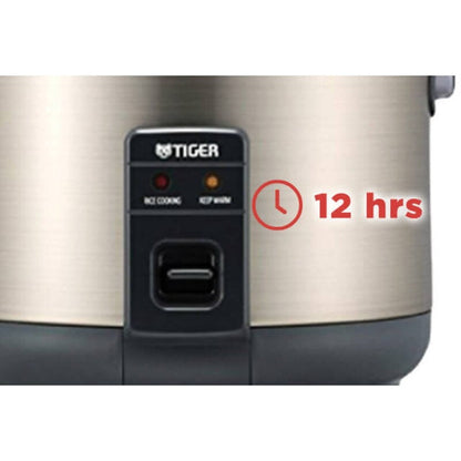 Tiger JNP-S55U-HU 3-Cup Rice Cooker and Warmer, Stainless Steel Gray