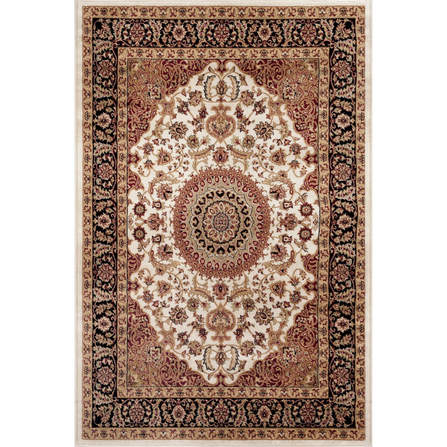 World Rug Gallery Traditional Oriental Medallion Area Rug