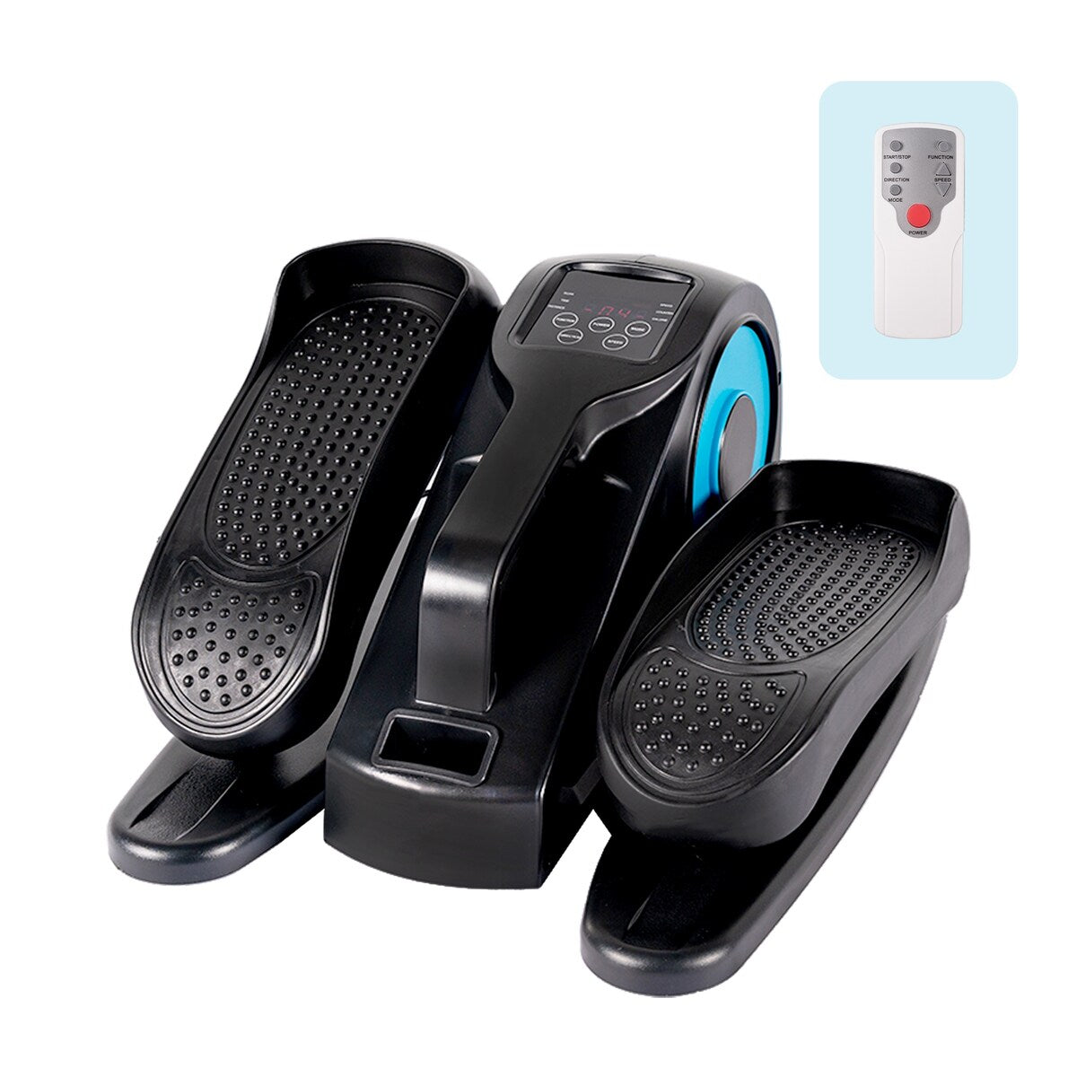 Under Desk Elliptical Machine, Elliptical Trainer with Remote Control Seated Pedal Exerciser for Seniors Adults and Teens