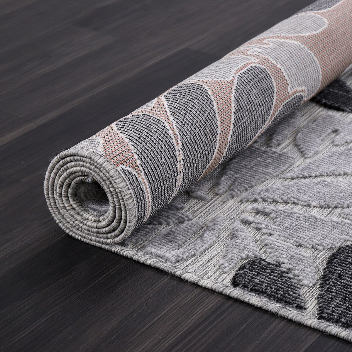 VILLADECOR Floral Indoor Outdoor Area Rug Low High Pile Rugs For Patio