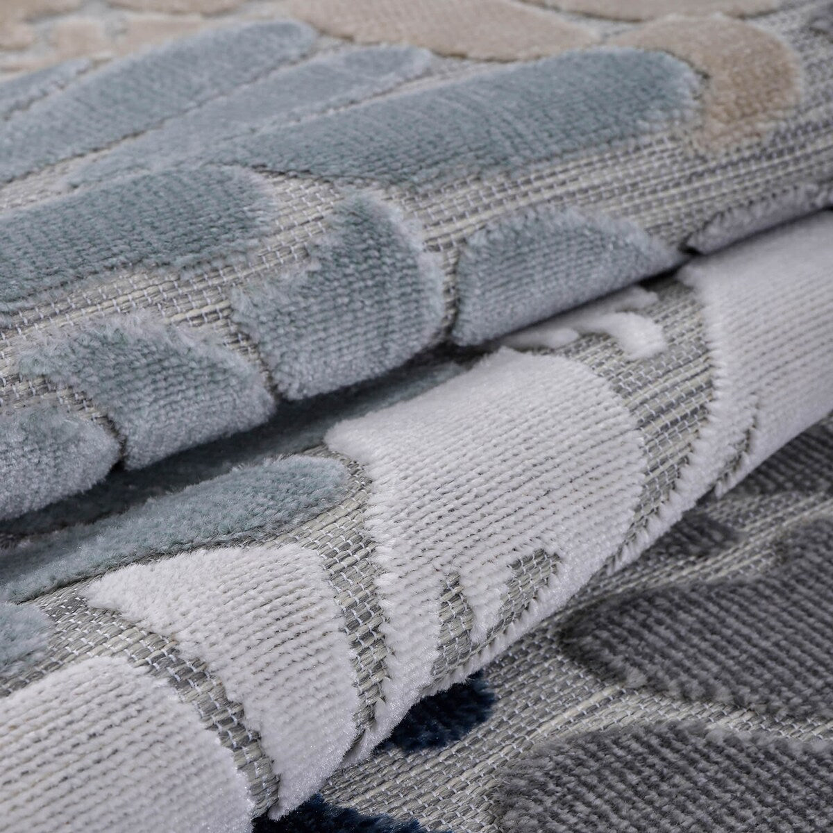 VILLADECOR Floral Indoor Outdoor Area Rug Low High Pile Rugs For Patio