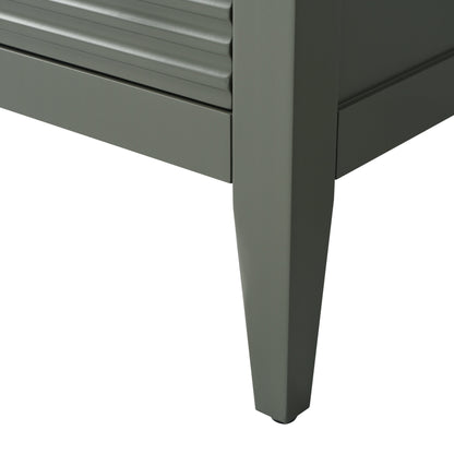 Vanity Art 72 Double Sink Bathroom Vanity Cabinet with Engineered Marble Top