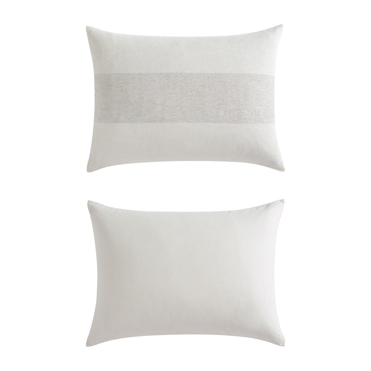 Vera Wang Chenille Waffle Stripe Beige Comforter Set