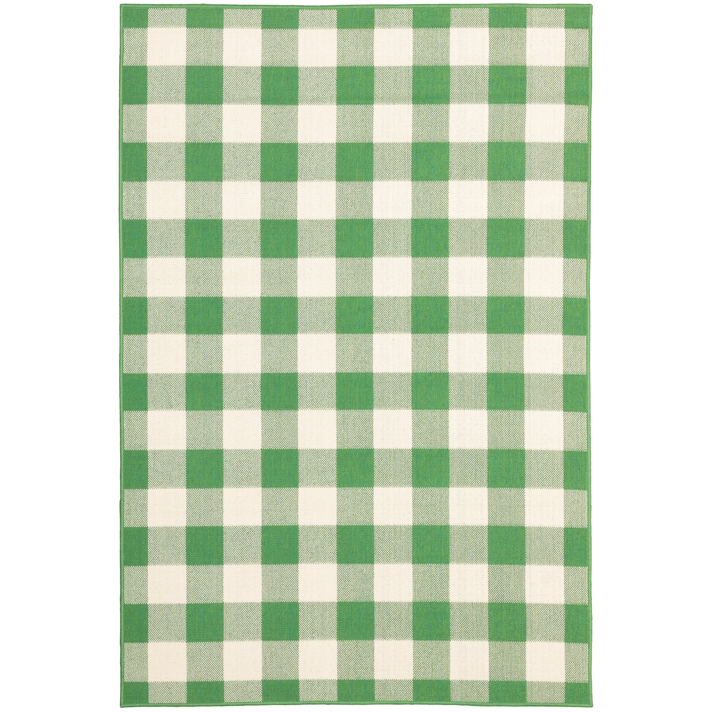 Vista Home Malta Gingham Check Indoor/Outdoor Area Rug