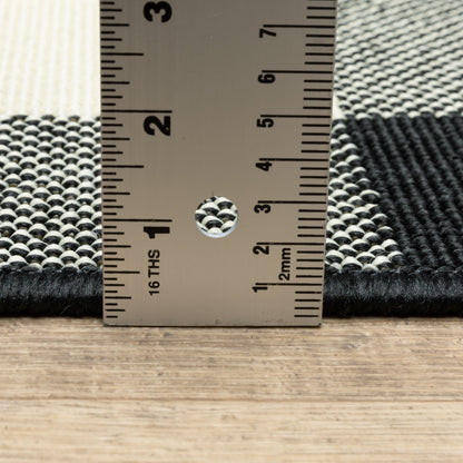 Vista Home Malta Gingham Check Indoor/Outdoor Area Rug