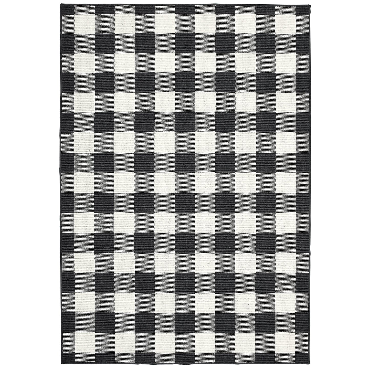 Vista Home Malta Gingham Check Indoor/Outdoor Area Rug