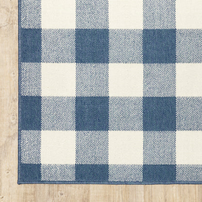 Vista Home Malta Gingham Check Indoor/Outdoor Area Rug