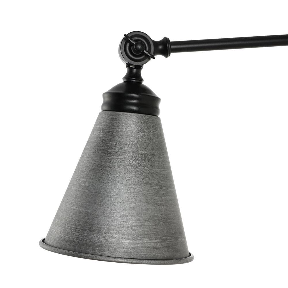 WINGBO Industrial Swing Arm Wall Sconce with Metal Shade,2-Pack...