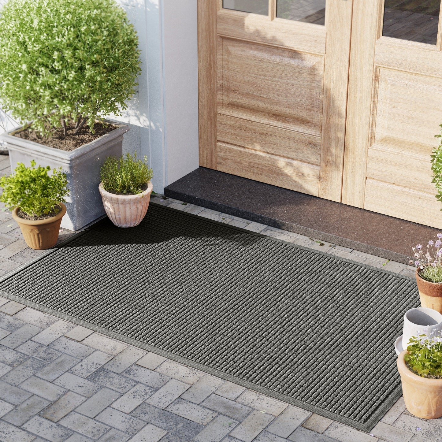 WaterHog Squares Indoor Outdoor Door Mat