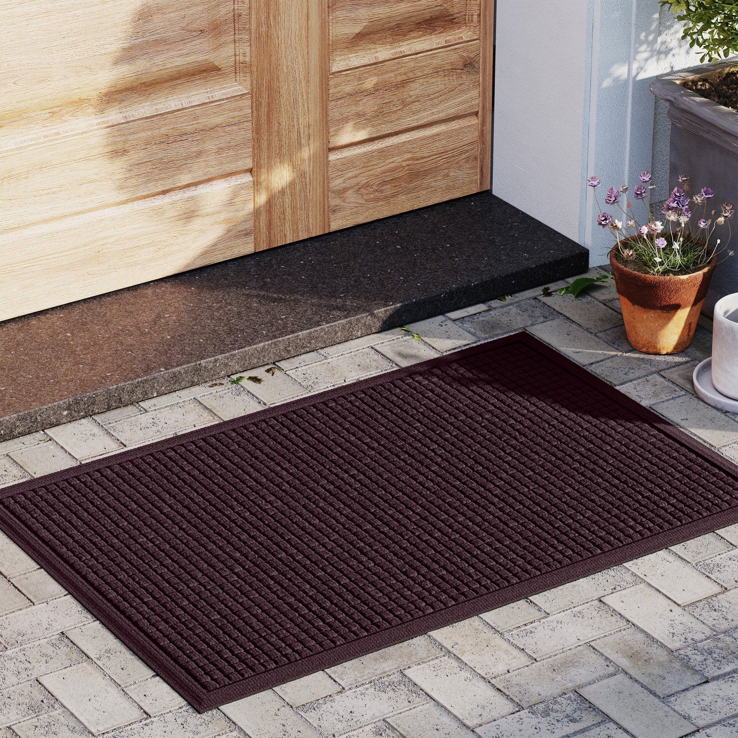 WaterHog Squares Indoor Outdoor Door Mat