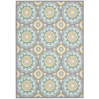 Waverly Sun N' Shade Indoor Outdoor Boho Medallion Area Rug