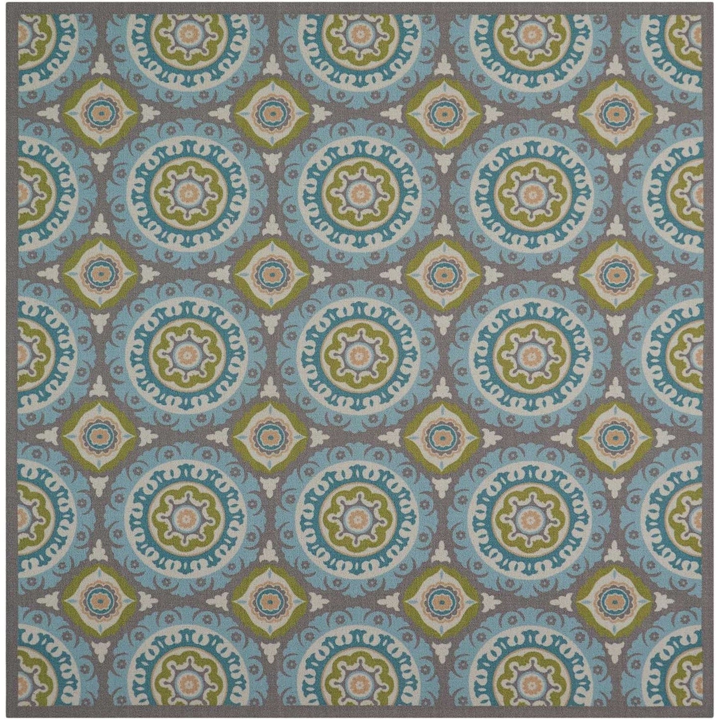 Waverly Sun N' Shade Indoor Outdoor Boho Medallion Area Rug