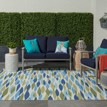Waverly Sun N' Shade Modern Abstract Indoor Outdoor Area Rug