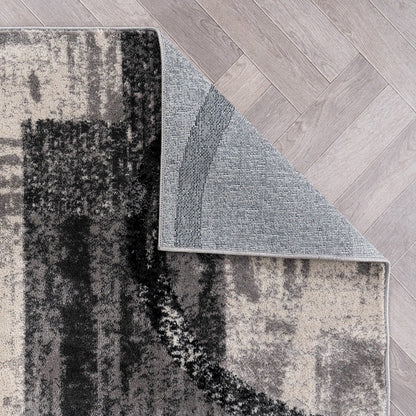 World Rug Gallery Abstract Polypropylene Machine-Made Circle Area Rug