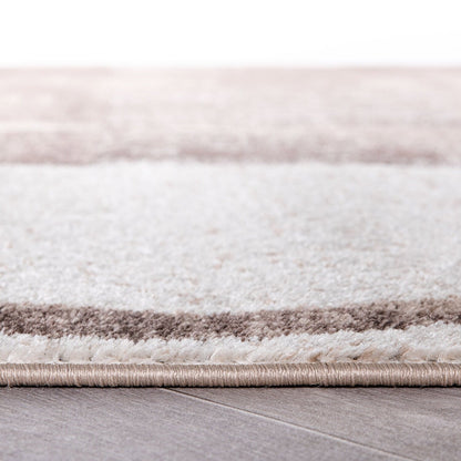 World Rug Gallery Abstract Polypropylene Machine-Made Circle Area Rug