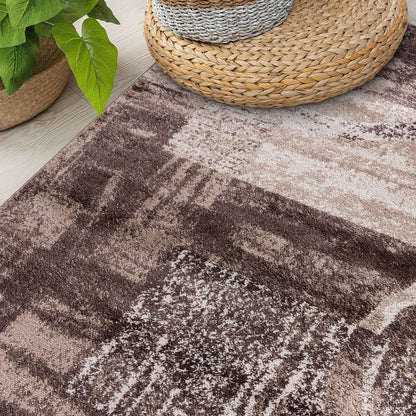 World Rug Gallery Abstract Polypropylene Machine-Made Circle Area Rug