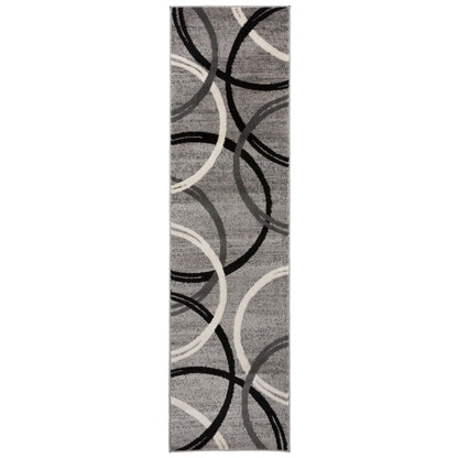 World Rug Gallery Contemporary Abstract Circles Design Area Rug