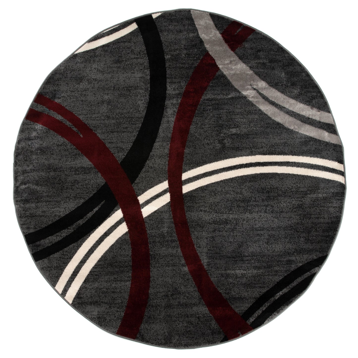 World Rug Gallery Contemporary Abstract Circles Design Area Rug