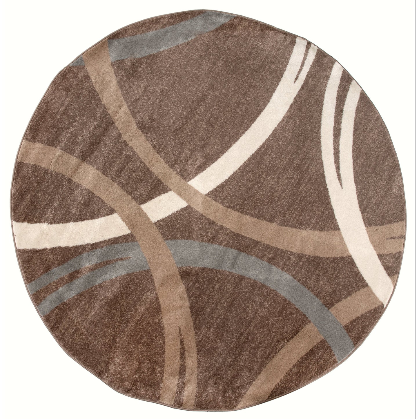 World Rug Gallery Contemporary Abstract Circles Design Area Rug