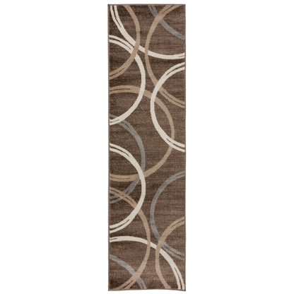 World Rug Gallery Contemporary Abstract Circles Design Area Rug