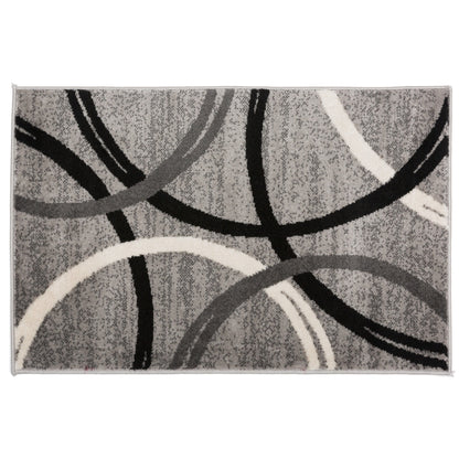 World Rug Gallery Contemporary Abstract Circles Design Area Rug