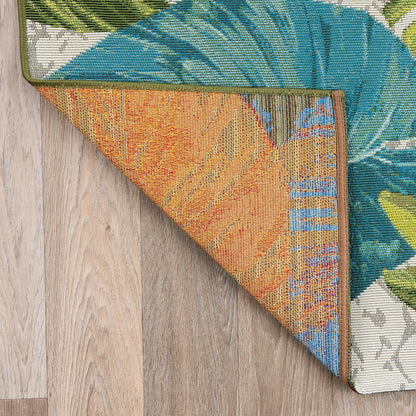 World Rug Gallery Contemporary Tropical Floral Indoor/Outdoor Area Rug
