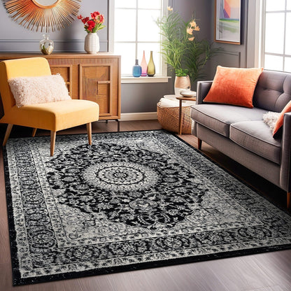 World Rug Gallery Traditional Oriental Medallion Area Rug