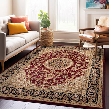 World Rug Gallery Traditional Oriental Medallion Area Rug