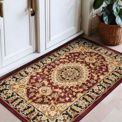 World Rug Gallery Traditional Oriental Medallion Area Rug