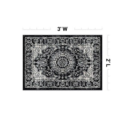 World Rug Gallery Traditional Oriental Medallion Area Rug