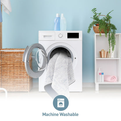 World Rug Gallery Vintage Boho Medallion Machine Washable Non Slip Area Rug